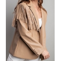 Ladies' Fringed Leather Jacket