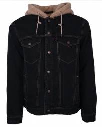 Hooey® Men's Black Denim Jacket W/Hood