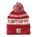 Carhartt® Ladies' Pom Pom Cuffed Logo Beanie