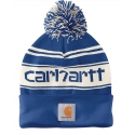 Carhartt® Ladies' Pom Pom Cuffed Logo Beanie