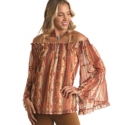 Panhandle® Ladies' Off Shoulder Western Top