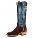 Olathe Boot Company® Men's Rev Waxy Kudu 16" Blu Luster