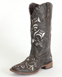 Roper® Ladies' Metallic Silver Inlay Boots