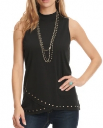 Panhandle® Ladies' Tulip Hem Mock Neck Tank