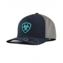 Ariat® Men's Logo Shield Cap Navy/Teal/Grey