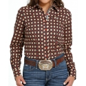 Cinch® Ladies' L/S Print Performance Shirt