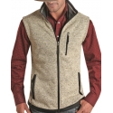 Powder River Outfitters Men's Knit Vest Natural