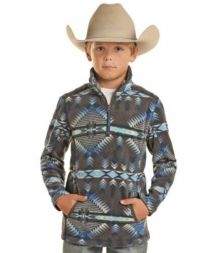 Powder River Outfitters Kids' Fleece Aztec Pullover