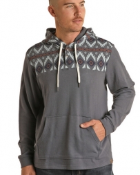 Rock & Roll Cowboy® Men's Aztec Print Hoodie