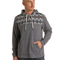 Rock & Roll Cowboy® Men's Aztec Print Hoodie