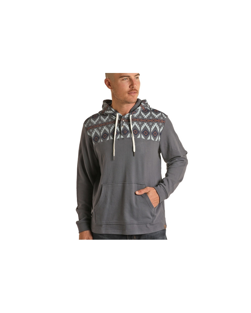 Mens aztec print hoodie clearance