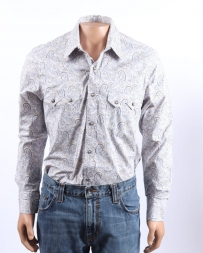 Rock & Roll Cowboy® Men's LS Snap Print Shirt