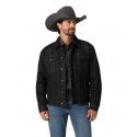 Wrangler® Men's Sherpa Lined Denim Jacket Black