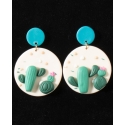 Silver Strike® Ladies' Cactus Scene Earrings