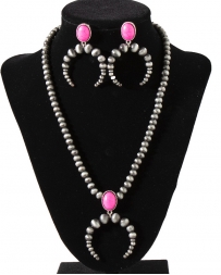 Silver Strike® Ladies' Pink Navajo Pearl Set