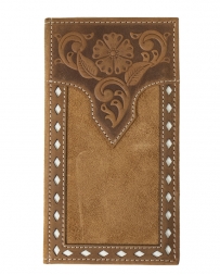 Nocona® Men's Rodeo Roughtout Bucklace Wallet