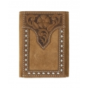 Nocona® Men's Trifold Roughout Bucklace Wallet