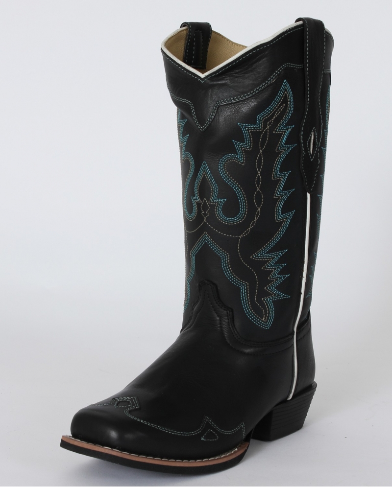 ladies black cowboy boots