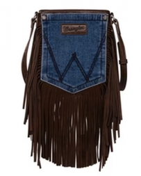 Wrangler® Ladies' Fringed Pocket Crossbody Purse