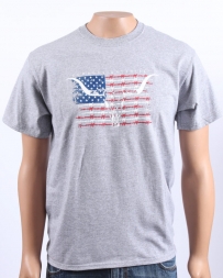 Moss Brothers INC. Men's American Flag Skull Tee