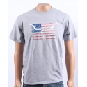 Moss Brothers INC. Men's American Flag Skull Tee