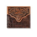 Ariat® Men's Bifold Croc Print Wallet