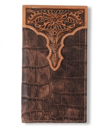 Ariat® Men's Rodeo Croc Print Wallet