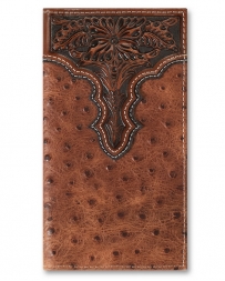 Ariat® Men's Rodeo Ostrich Print Wallet