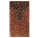 Ariat® Men's Rodeo Ostrich Print Wallet