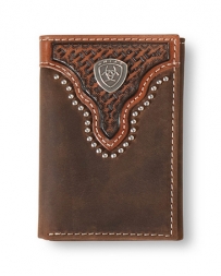 Ariat® Men's Trifold Basketweave Wallet