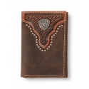 Ariat® Men's Trifold Basketweave Wallet