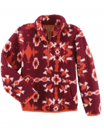 Wrangler® Girls' Aztec Sherpa Pullover