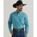 Wrangler® Men's GS LS 2 Pocket Button Plaid