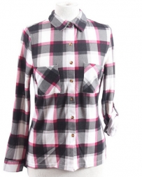 Ladies' Brushed Plaid Shirt - Plus