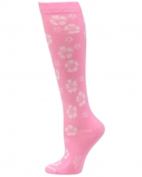 Boot Doctor® Ladies' Hibiscus Over The Calf Socks