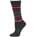 Boot Doctor® Ladies' Leopard Stripe Crew Socks