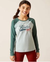 Ariat® Girls' Let's Ride LS Tee