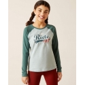 Ariat® Girls' Let's Ride LS Tee