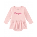 Wrangler® Girls' Infant Pink Skirted Onesie