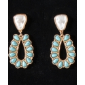 Blazin Roxx® Ladies' Turquoise MOP Earrings