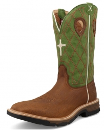 Twisted X® Men's Tech X 12" Boot Carmel/Green