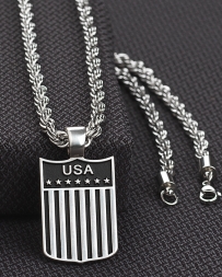 Twister Men's USA Necklace