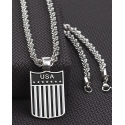 Twister Men's USA Necklace