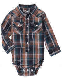 Wrangler® Boys' Inf/Tod LS Snap Onesie