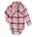 Wrangler® Boys' Inf/Tod LS Snap Onesie