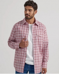 Wrangler® Men's Wrinkle Resistant LS Plaid Snap