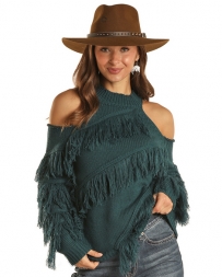 Rock and Roll Cowgirl® Ladies' Angled Fringe Sweater