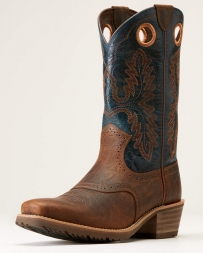 Ariat® Men's Roughstock Sq Toe Brn/Blue