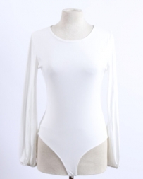 Ladies' Balloon Sleeve Bodysuit