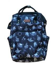 Men's Outlaw Print Black Diaper Bag